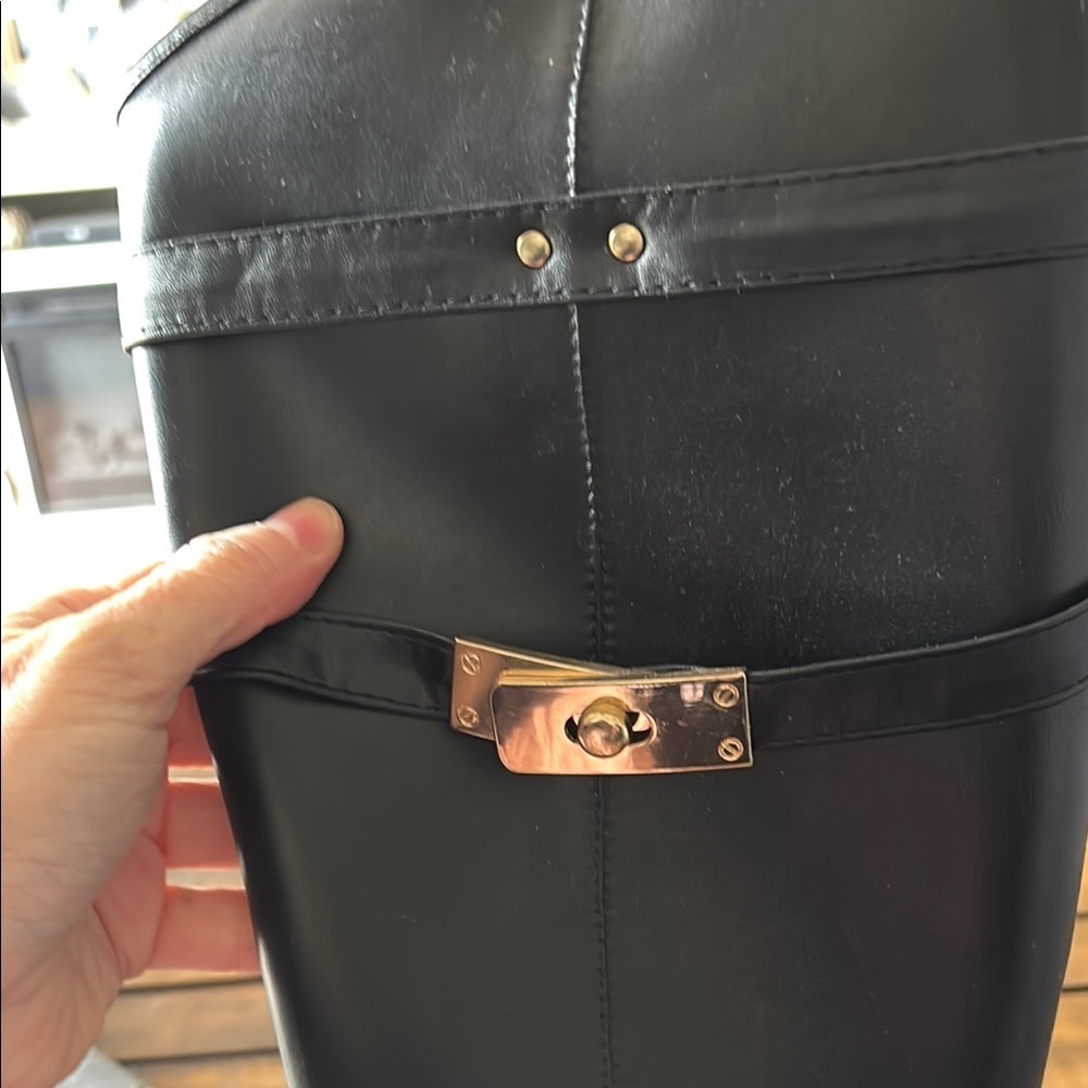 Mi.iM Black Glossy Winter Rain Boots - Picture 5 of 9